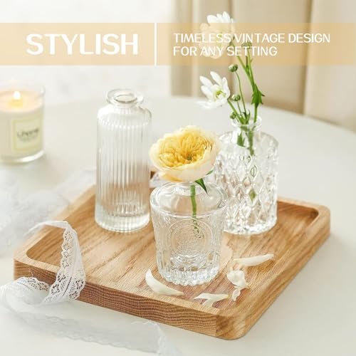 41-UTmiuUQL._SL500_.jpg Anquephd 32PCS Clear Mini Bud Vases - Ideal Wedding Centerpieces for Parties & Events - Image 4