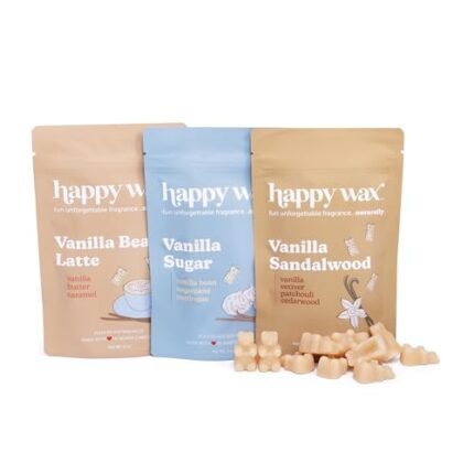 Happy Wax Vanilla Lovers Scented Natural Soy Wax Melts – 6 Oz Total
