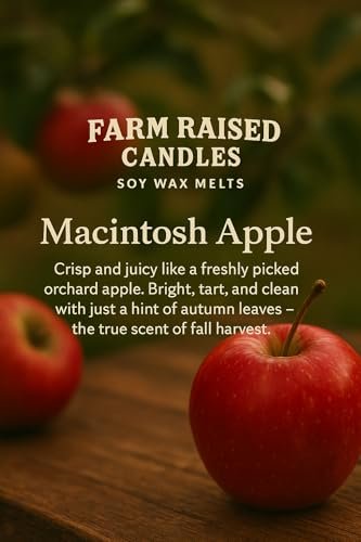 410f1IvRgyL._SL500_.jpg Farm Raised Candles - USA Handcrafted Fall Spice Soy Wax Melts 5-Pack (16oz) - Apple, Cinnamon, Pumpkin, Pecan Waffles - Safe for Pets & Family, Perfect Gift! - Image 8