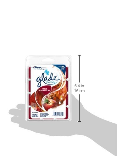 410sL9NziML._SL500_.jpg Glade Wax Melts Air Freshener, Apple Cinnamon Scented Candles with Essential Oils, 8 Count - Image 2
