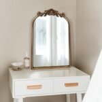 OUSHUAI Vintage Baroque Gold Brass Mirror, 19"x27", Elegant Wall Decor for Bathroom, Living Room, Hallway. - Image 6