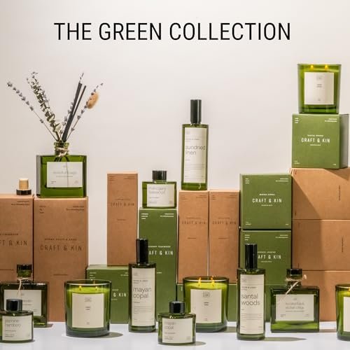 412ZK6JRh6L._SL500_.jpg Craft & Kin Reed Diffuser with Dried Flowers | 5 oz Sicilian Citrus & Eucalyptus Home Fragrance - Image 9
