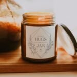 ThreeKin Warm Hugs Scented Candles: Natural Soy Wax, Aromatherapy Gift, 75-Hour Burn, Lemongrass Lavender. - Image 3
