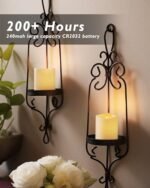 Homemory 24-Pack Flameless Votive Candles - 200+ Hour LED Tealights for Weddings, Halloween, Outdoor & Christmas Decor (Warm White, Batteries Included) - Image 2