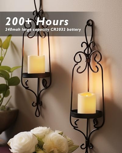 4149LCG1YRL._SL500_.jpg Homemory 24-Pack Flameless Votive Candles - 200+ Hour LED Tealights for Weddings, Halloween, Outdoor & Christmas Decor (Warm White, Batteries Included) - Image 2