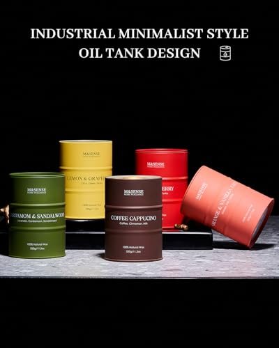416Op4eAQTL._SL500_.jpg M&SENSE Lemon Candle - Summer Grapefruit Scent, 11.3oz 70-Hour Slow Burning, Limoncello Citrus Fragrance for Bathroom. - Image 8