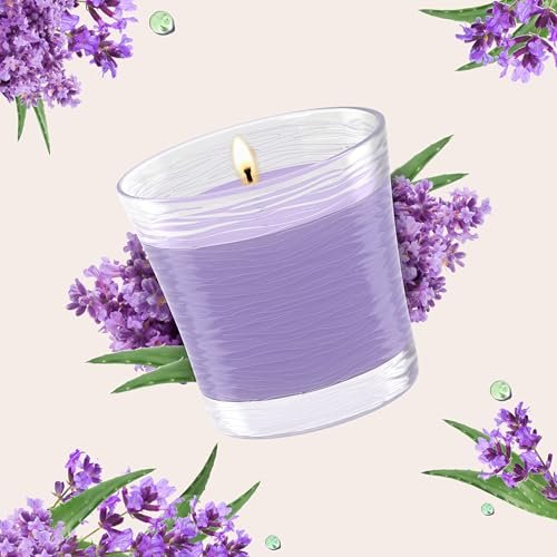 416WuzJzeyL._SL500_.jpg Glade 1-Wick Lavender & Aloe Scented Candles, Essential Oil Air Fresheners, 4.08 Oz, 2-Pack - Image 7