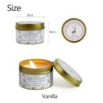 Vanilla Scented Candle Gift Set for Women - 2 Pack (Gold) - 2 oz, 15 Hour Burn Time, All-Natural Soy Candles - Image 5