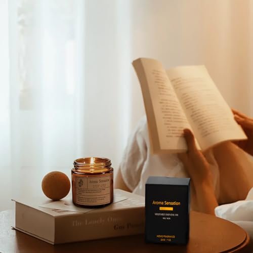 417IX-iCkFL._SL500_.jpg ARCASA Organic Lavender Candles - Non-Toxic Soy Candles for Home, Stress Relief & Meditation (7oz) - Image 8