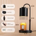 CASTLELIFE Adjustable Candle Warmer Lamp with Timer & Dimmer, Ideal Gift for Mom, Home Decor, Includes 2 Bulbs - Image 2