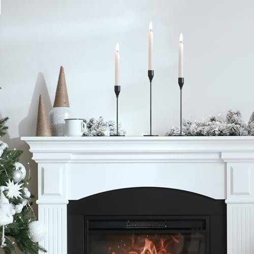 41AzEI2RfUL._SL500_.jpg MUZISST Matte Black Candle Holders Set of 6 - Stylish Taper Candlestick Holders for Home Decor - Image 6