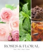 AOOVOO Rose Scented Candles for Women - Aromatherapy Candles with Crystals, 10oz Soy Candle for Home & Perfect Gift for Moms. - Image 4