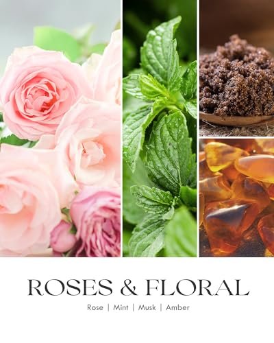 41BhEx8pLL._SL500_.jpg AOOVOO Rose Scented Candles for Women - Aromatherapy Candles with Crystals, 10oz Soy Candle for Home & Perfect Gift for Moms. - Image 4