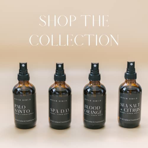 41BjWSXhwRL._SL500_.jpg River Birch Luxury Linen Spray - Palo Santo Signature Scent for Fresh Bedding - Handmade in Texas, 4 oz Glass Bottle - Image 4