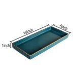 10x5 Green Ceramic Bathroom Tray – Decorative Vanity Tray for Perfume, Candles, Jewelry & Cosmetics. - Image 5