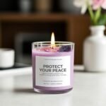 Lavender Lemon Aromatherapy Candle with Crystals – Perfect Scented Gift for Women, Moms & Friends! - Image 6