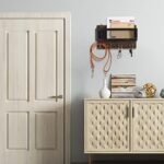 ADIIL Wooden Wall Mount Key Holder & Mail Organizer with 4 Double Hooks - Rustic Decor for Entryway - Image 5