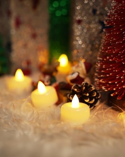 41JKZ6FT3AL._SL500_.jpg Amagic Battery-Operated Flameless LED Tea Light Candles – 12, 24, 50, 100, 150 Pack for Holiday Decor - Image 8