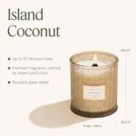 LA JOLIE MUSE Vanilla Coconut Candle - 19 oz Natural Soy Wax, Wood Wick, 90-Hour Burn Time, Large Glass Jar - Image 5