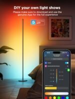 Govee RGBIC Floor Lamp - Smart LED Corner Lamp with Alexa, 1000 Lumens, Music Sync, 16M Colors. Ideal for Bedroom & Living Room. - Image 4