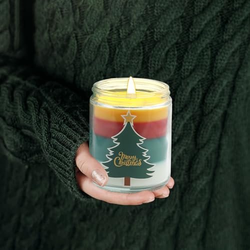 41NlA-c7RsL._SL500_.jpg Aromatherapy Christmas Candles - Perfect Holiday Gifts for Women, Natural Soy Wax Pine Scented. - Image 5