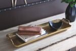 Signature Design by Ashley Posy Gold Finish Decorative Metal Serving Tray - Image 2
