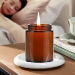 QAPPDA 30-Pack 8oz Amber Candle Jars with Black Lids - Empty 250ml Glass Jars for Candle Making & Storage - Image 6