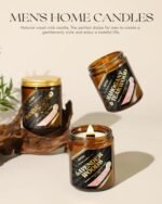 AOOVOO Lavender Woods Wood Wick Candle - 9 oz, 50-Hour Burn, Ideal Scented Candle for Home and Men - Image 6