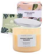 Coconut Orange Blossom 3-Wick Candle | 15.8 oz Soy Aroma for Stress Relief & Relaxation - Image 6