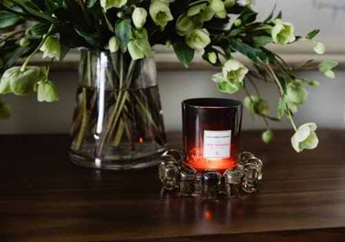 41PMOgJNmvL._SL500_.jpg Alice Lane Bubble Candle Dish – Stylish Smoky Glass Holder for Small Candles & Diffusers - Image 2