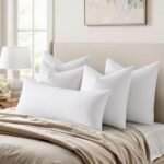 MIULEE 22x22 Pillow Inserts - Set of 2 Down Feather Decorative Throw Pillows for Couch & Bed, White Cotton Fabric. - Image 3
