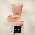 NEST New York Himalayan Salt & Rosewater Scented Candle - 8.1 oz, 60-Hour Burn, Reusable Glass - Image 3