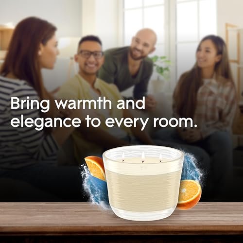 41RUvp6pBkL._SL500_.jpg Glade 3-Wick Candle Jar Set - Coastal Sunshine Citrus, Essential Oil Infused, 6.8 oz, 3 Pack - Image 8