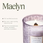 LA JOLIE MUSE Lavender Candle - 19 oz Large Soy Candle, Wood Wick, 90 Hours of Soothing Lavender Suede Scent. - Image 6