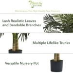 Nearly Natural 4ft Golden Cane Palm Artificial Tree - Perfect Indoor Greenery Decor! - Image 3