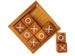BSIRI Tic Tac Toe Game for Kids & Adults - Rustic Wood Decor for Living Room & Desk - Family Game Night Classic - Image 2