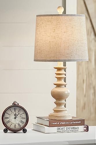 41SvulgJ1YL._SL500_.jpg BOBOMOMO 20.5" Farmhouse Resin Lamps for Bedrooms & Living Rooms - Ideal Side Table Lighting (1 Pack) - Image 3