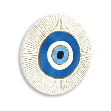 Stupell Industries Contemporary Evil Eye Nazar Shape Wood Wall Art, Design by Ziwei Li, 12 x 12, Wall Plaque