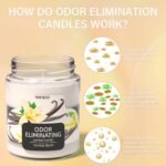 TRINIDa Vanilla Bean Odor Eliminating Candles: Eliminates 99% of Pet, Smoke, and Food Odors. - Image 2