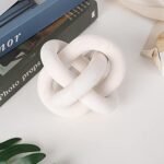 Boho Wood Knot Chain Link Decor - 3 Hand-Carved Wooden Links for Modern Farmhouse Style - Image 5