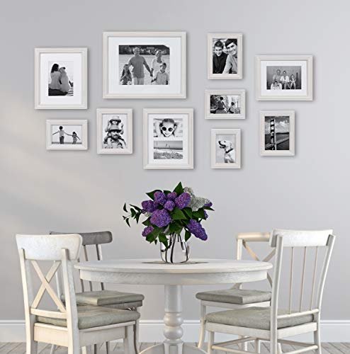 41V87dUayjL._SL500_.jpg Kate and Laurel Bordeaux Modern Gallery Wall Kit: 10 Assorted White-Washed Frames Set - Image 7