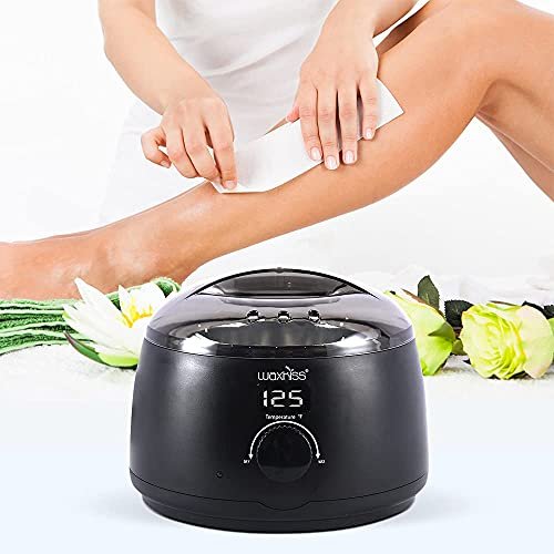 41WIKUjQOFL._SL500_.jpg WaxKiss Digital Wax Warmer with Transparent Lid and 14oz Pot for Smooth Hair Removal. - Image 2