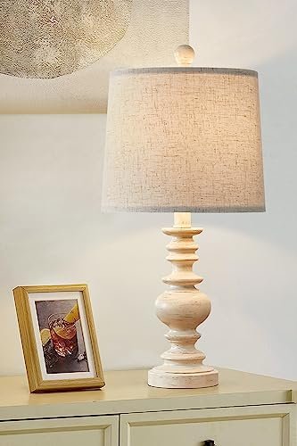 41X-lGjrYtL._SL500_.jpg BOBOMOMO 20.5" Farmhouse Resin Lamps for Bedrooms & Living Rooms - Ideal Side Table Lighting (1 Pack) - Image 9