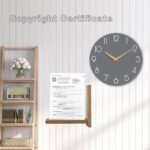 Cicininc Gray Silent Non-Ticking Wall Clock (8 Inch) - Ideal for Home, Office, School, Kitchen, and Hotel Décor. - Image 5