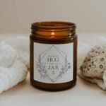 ThreeKin Warm Hugs Scented Candles: Natural Soy Wax, Aromatherapy Gift, 75-Hour Burn, Lemongrass Lavender. - Image 5