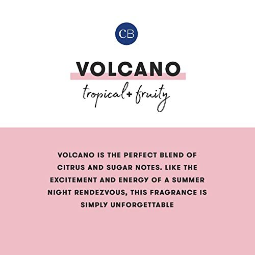 41Y3npJLqlL._SL500_.jpg Capri Blue Volcano Candle - Luxurious 8 oz Black Glass Jar with Tropical Fruit & Citrus Scent. - Image 3