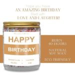 Comluge Handmade 9oz Lavender-Scented Birthday Candle Gift for Him, Her, Parents & Friends - Image 3