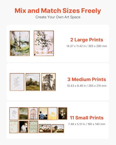 41YlMiGceoL._SL500_.jpg VEVOR 16-Piece Vintage Wall Art Prints for Flexible Compositions, Ideal for Living Room, Bedroom, and Bathroom. - Image 3