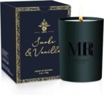 MR MIRYE Scented Candle Gifts Set - Jar Candles for Men, Home Scented 6 Oz Soy Candle with 35 Hour Burnning Time, Ideal for Father's Day Dad, Husband, Boyfriend (Smoke & Vanilla)