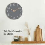 Cicininc Gray Silent Non-Ticking Wall Clock (8 Inch) - Ideal for Home, Office, School, Kitchen, and Hotel Décor. - Image 4
